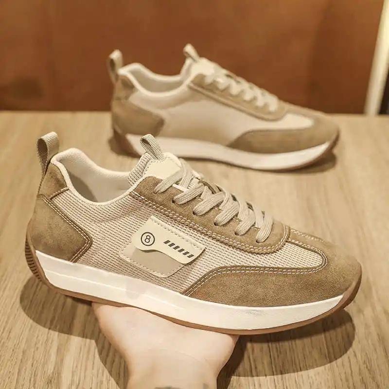 Fashion Flat-heeled Appearance Increases Casual Mens Shoes Vulcanize Sneakers 44 For Adults Sports Casual Trainners Celebrity News