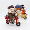 Dragon Ball Z Son Goku a Mistr Roshi Figurky na motocyklu Stolní Dekorace do auta Roztomilé Sběratelské Modelové Hračky Vhodné pro sbírku Fanoušků Anime Dárky