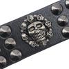 Men's Exaggerated Skull Rivet Leather Bracelet - Punk Rock Trendy Accessory