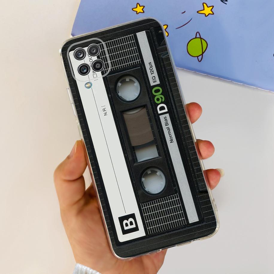 For Samsung Galaxy A12 Case Transparent Cover Fashion Flower Slim Soft TPU Phone Case For Samsung A12 SM-A125F M12 F12 A 12 Capa