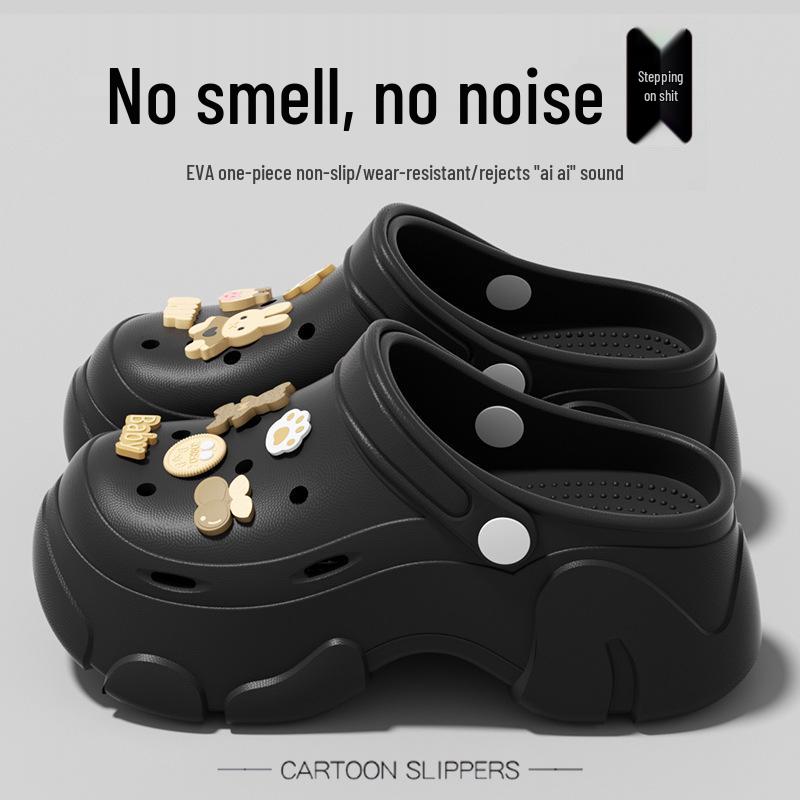 Women's Thick-Soled Height-Increasing Platform Beach Clog Sandals