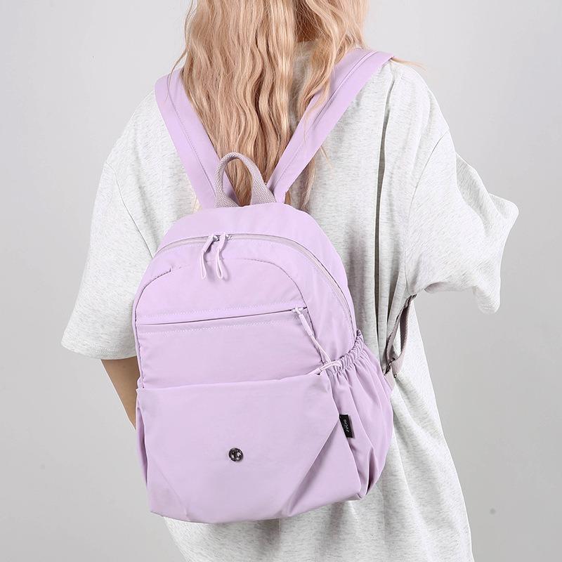 Stylish and Simple Backpack Women's Casual Versatile Student Schoolbag Outdoor Multi-color Light Commuter Backpack