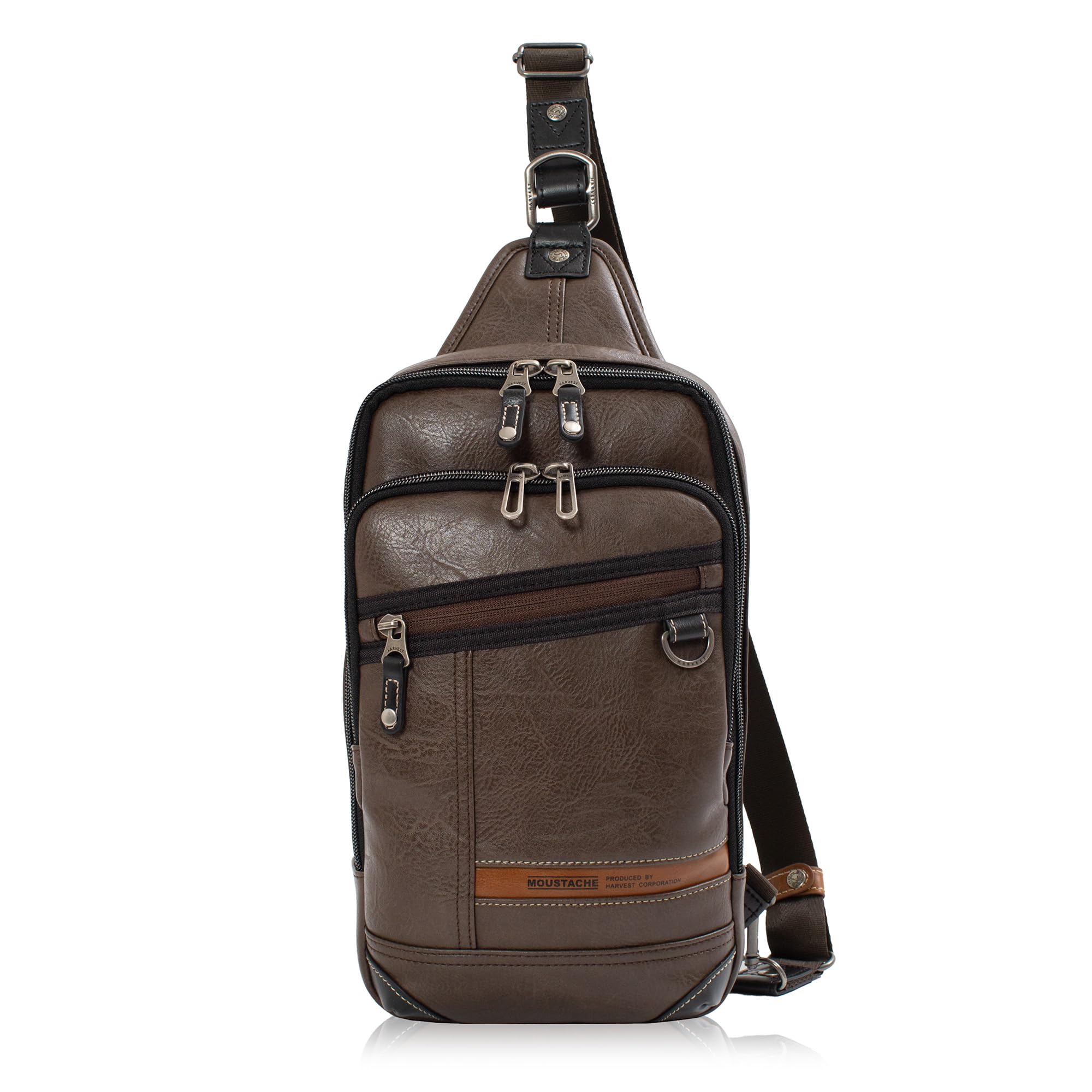 

Moustache Body Synthetic Men s One-Shoulder Bag, Leather, JTZ-4155 (Brown)
