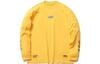 Skateboard Sweatshirts Men's Yellow Crew Neck Moderate Regular AHSR033-4
