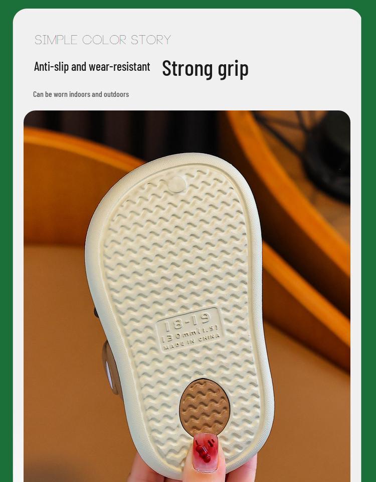 Capybara Soft Sole Non-slip Summer Slippers for Toddlers and Kids