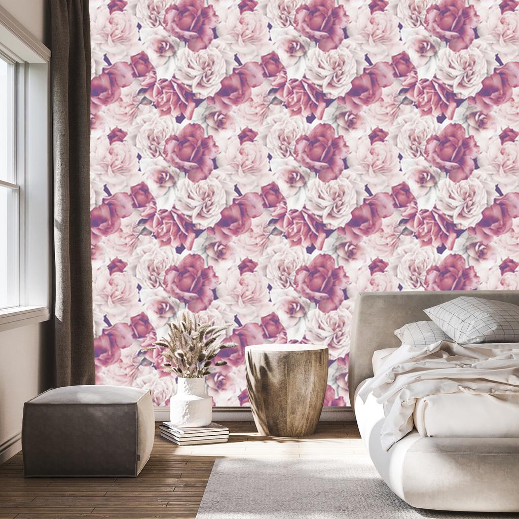 English Roses Wallpaper for Living Room and Bedroom 50x1000
