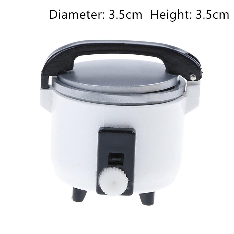 1/12 Dollhouse Kitchen Dinnerware Model Food Toys Pan Pot Shovel Pressure Cooker Playing House Miniature Cookware Accessories