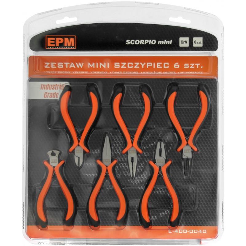 Mini Pliers Set 6 Pieces Crv Scorpio - E-400-0040