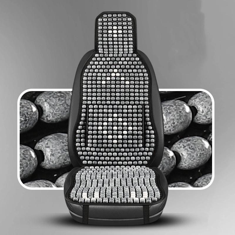 Letní dřevěný korálkový potah na autosedačku pro podporu zad Prodyšná podložka na autosedačku pro letní použití vozidla Chladivá podložka na autosedačku