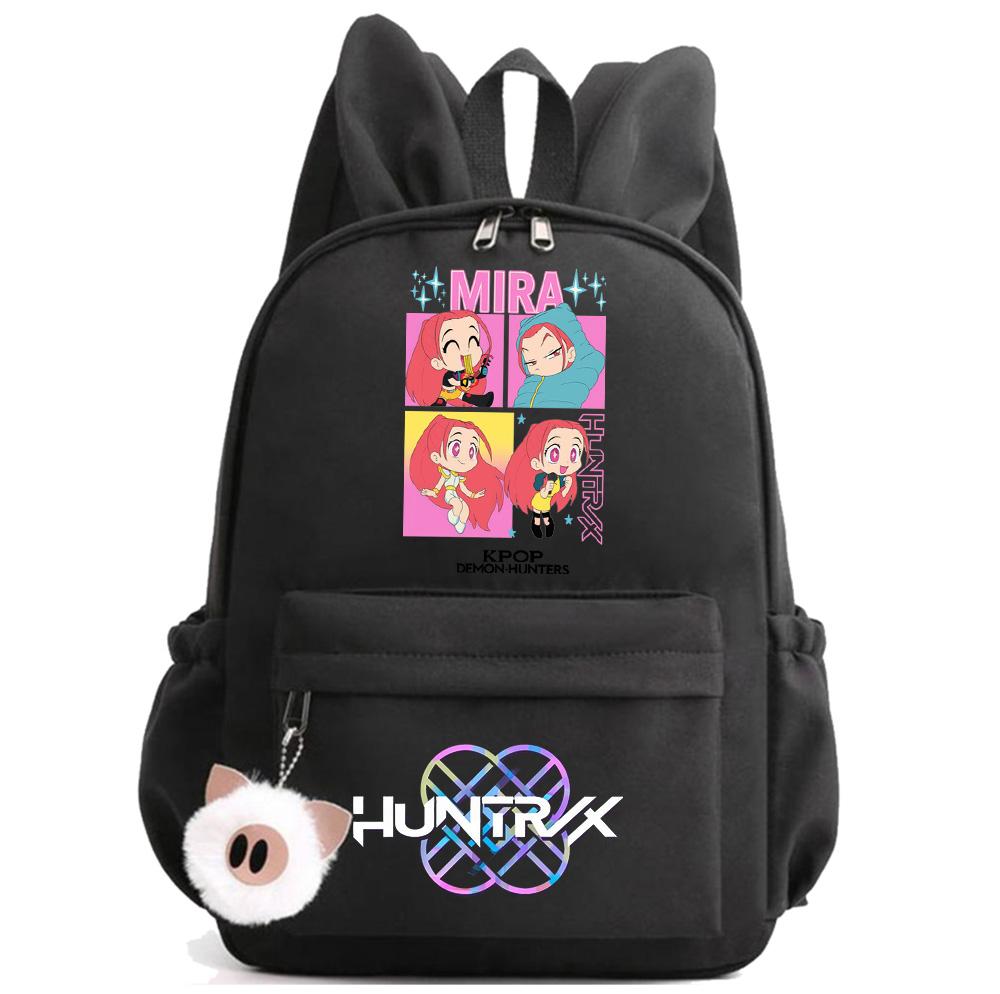 Anime K-Pop Printed Waterproof Backpack Student Teenager Bookbag for Boy Girl Bookbag Schoolbag Women Large Capacity Travel Bag Kid Gift Mochila