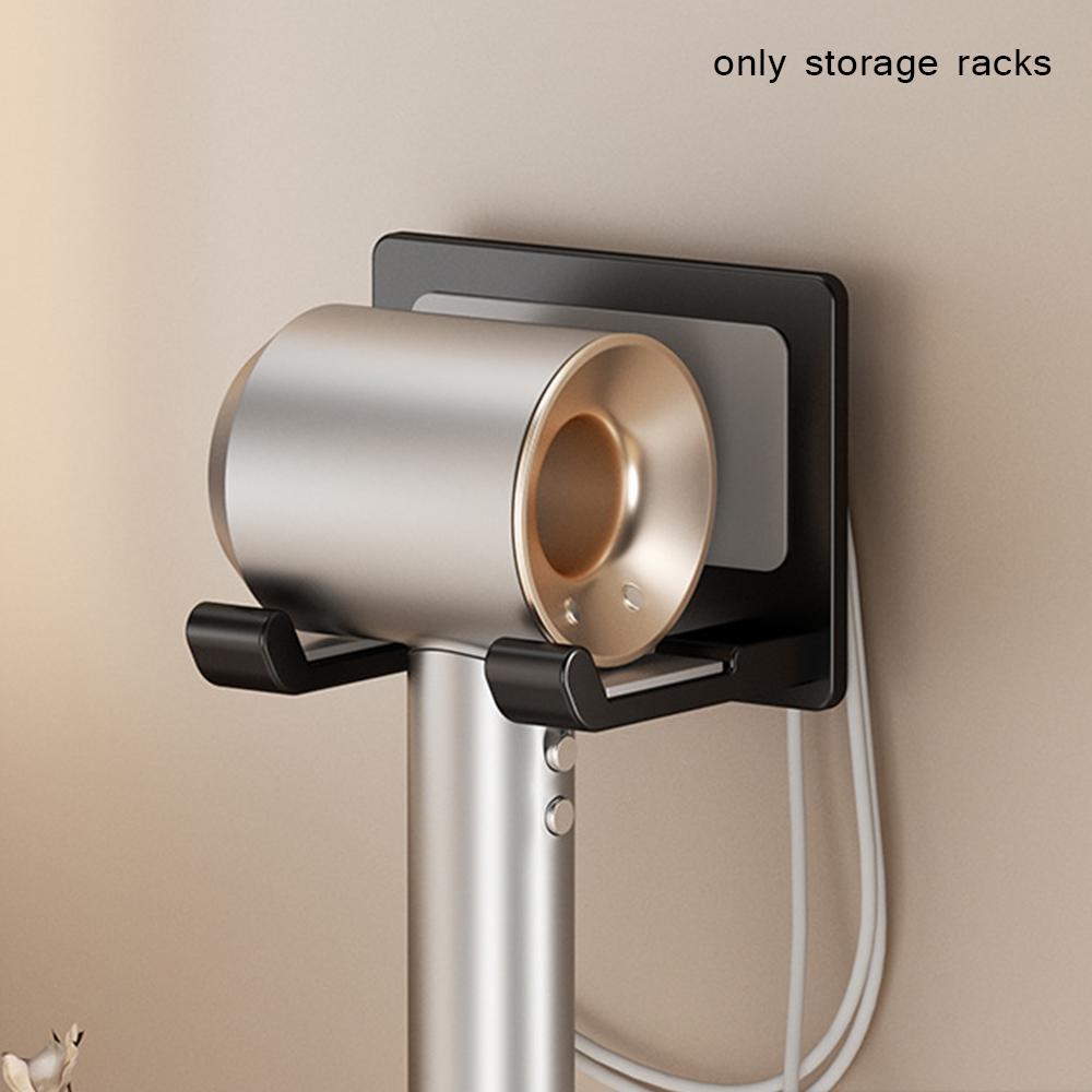 

Полка для фена Подставка для настенной сушилки Подставка для выпрямителя Коробка-органайзер для фена Пластиковая подставка для фена Органайзер для ванной комнаты чёрный