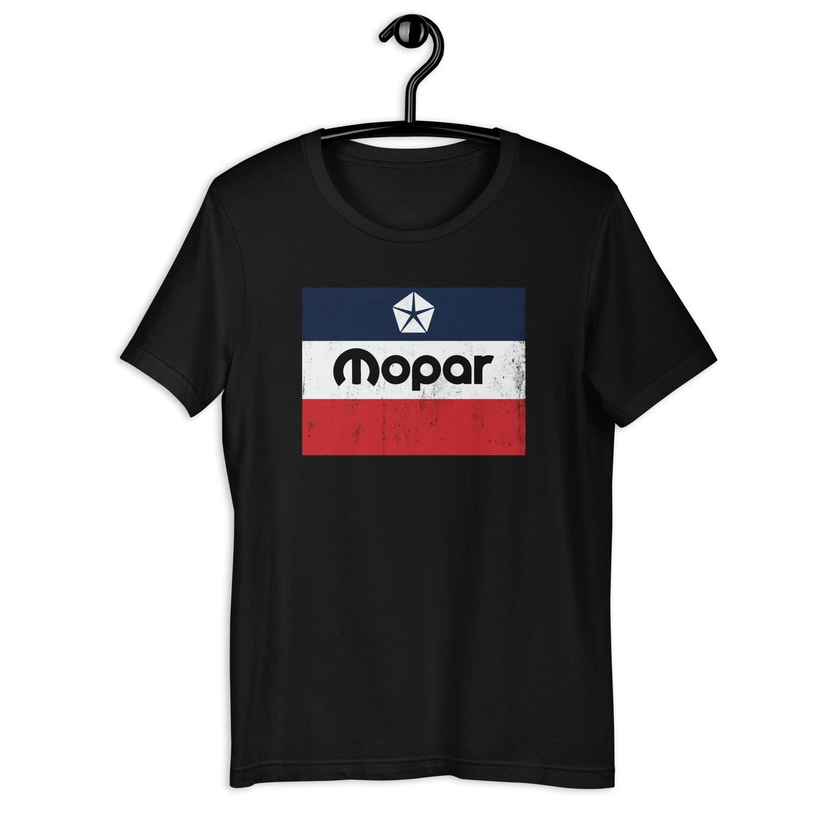 Retro Mopar-Inspired Classic Distressed Logo T-shirt S-5XL S