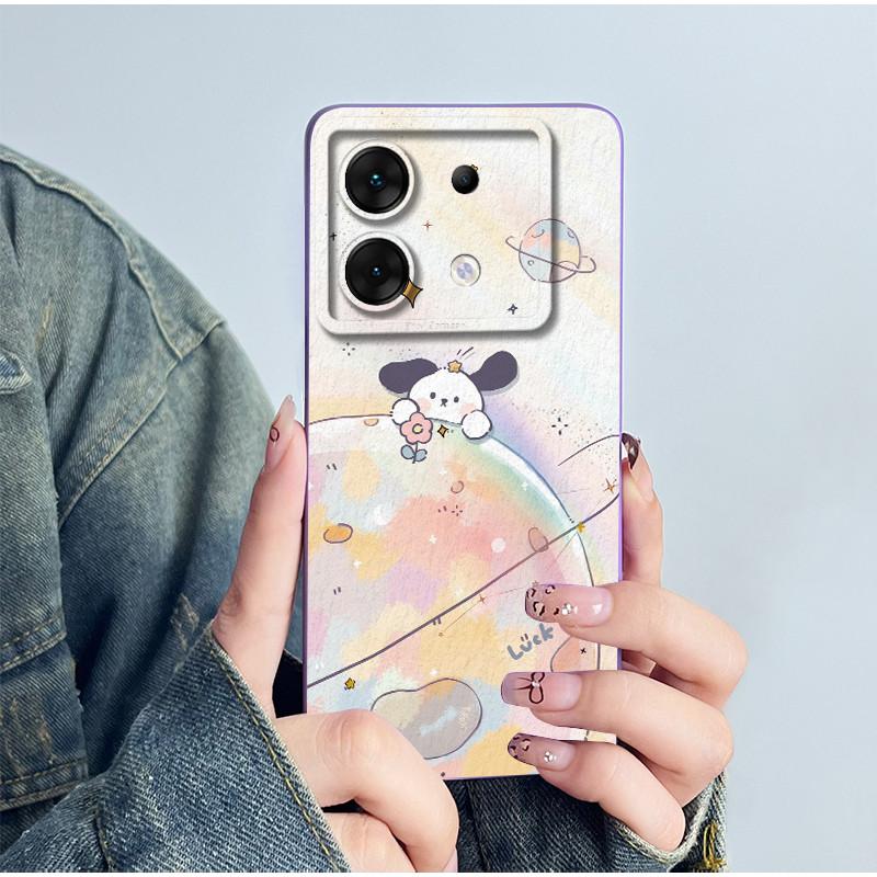 For Infinix Zero 30 5G Phone Case X6731 Cover Silicone Cute Panda Flower Boys Girls Shell Cartoon Funda Protective Casing Coque
