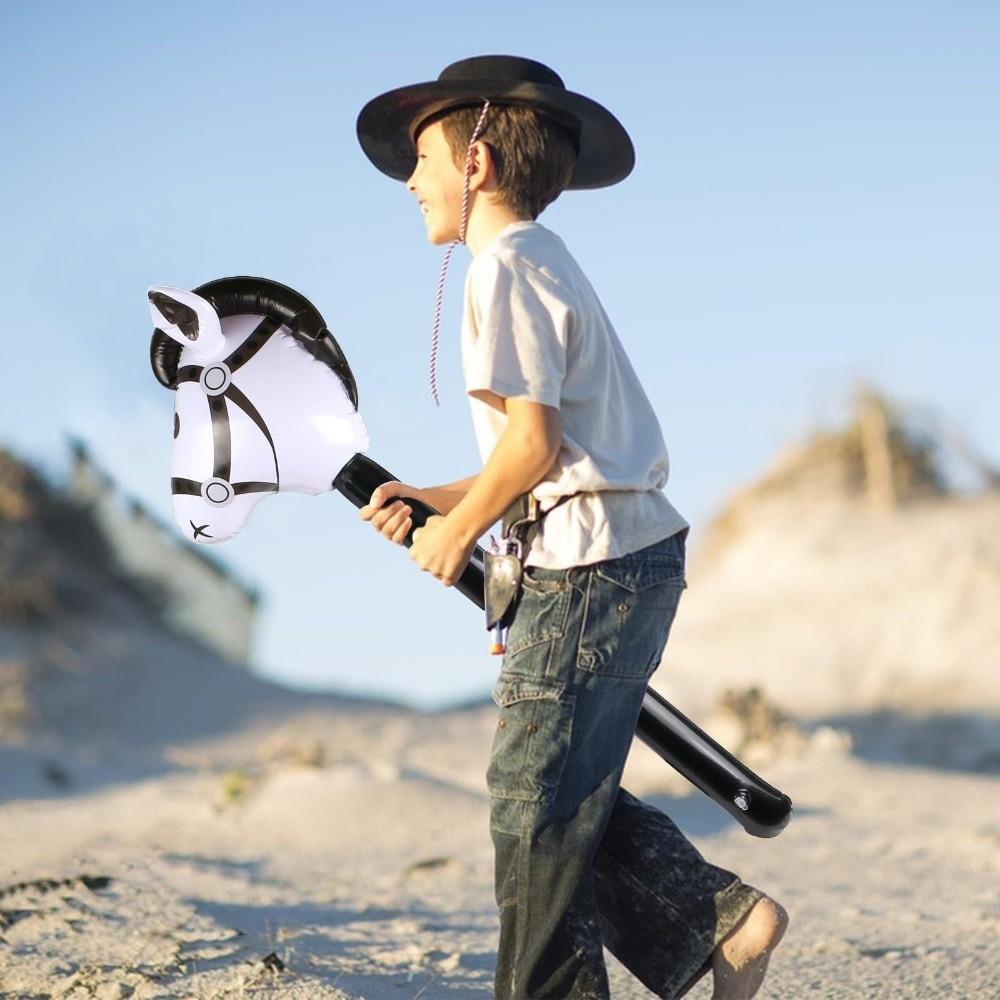 PVC Aufblasbarer Ballon Cartoon Aufblasbares Steckenpferd Neu Tier Lange Stäbe Ballon Kinder