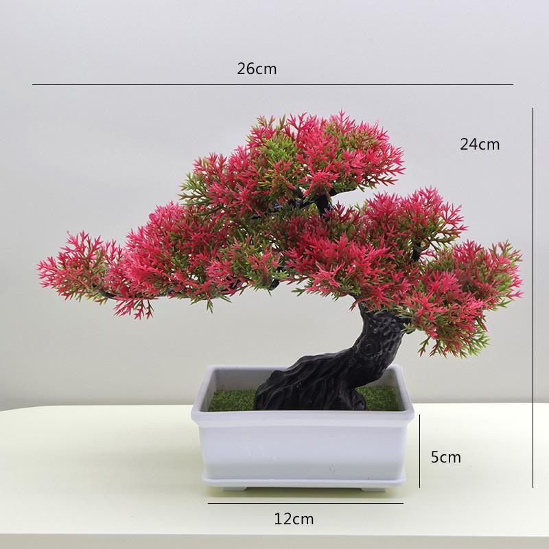 Simulated Scotch Changpai Pine Thuja Sutchuenensis Artificial Green Plant Bonsai
