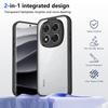 KEYSION Transparent Phone Case for Xiaomi POCO M8 Pro 5G Soft Silicone+PC Clear Shockproof Phone Back Cover for POCO M8 5G