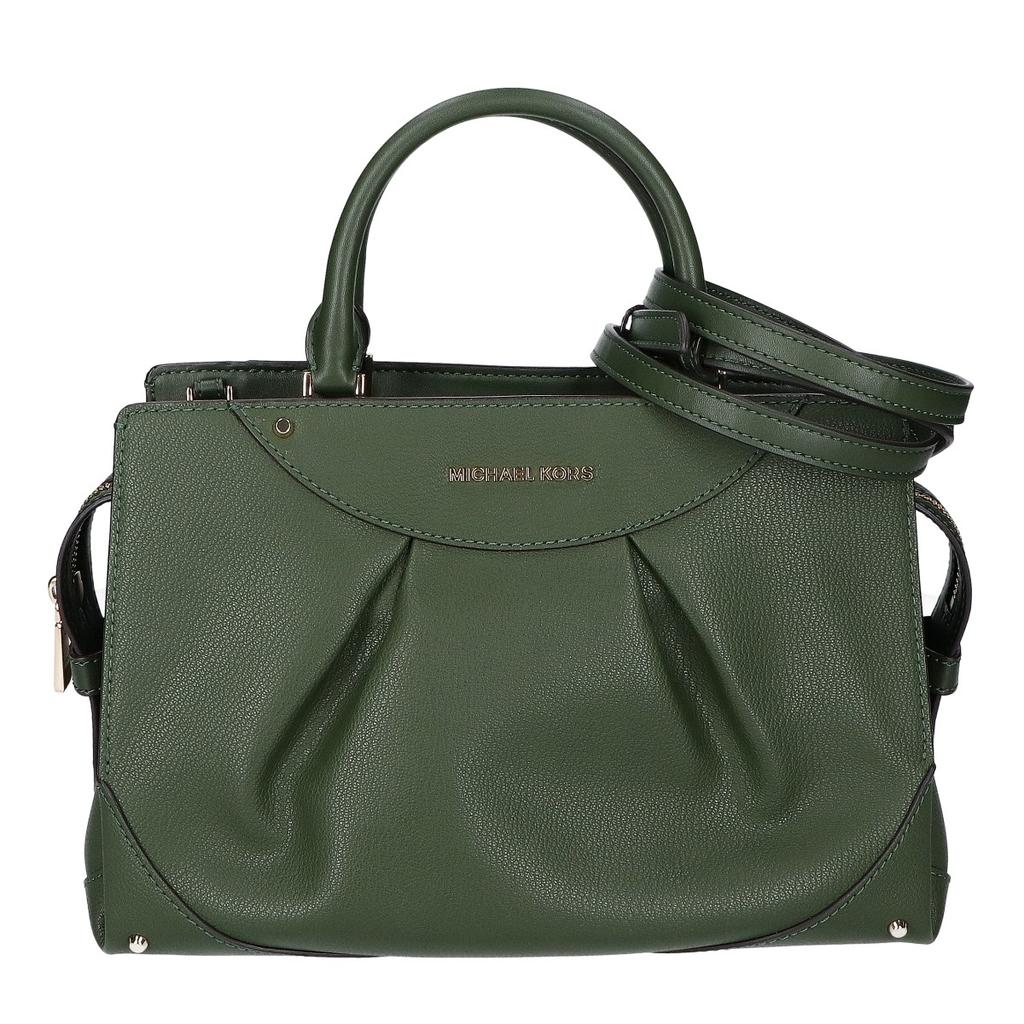 Michael Kors [New] ENZO Leather Satchel 2WAY Shoulder Tote Bag greenUsed