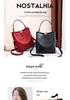 Women's 2025 Large Capacity Stone Pattern Bucket Bag – Stylish Handbag, Shoulder, and Crossbody Bag