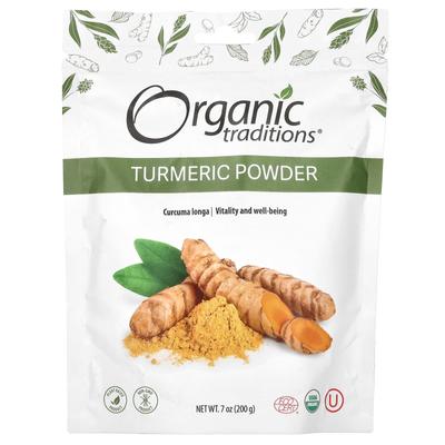 Organic Traditions Turmeric Powder, 7 Oz (200 G)