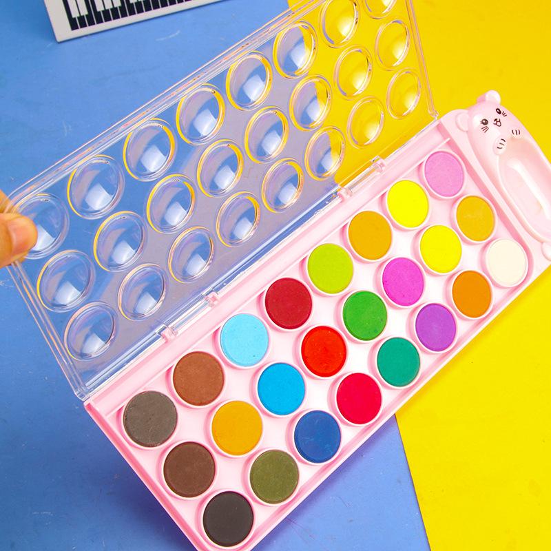 Little Carney 36-Color Gouache Watercolor Set for Students and Beginners