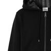 Burberry Letter Graphic Cotton Blend Zip Hoodie Black 80618541