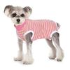 Dog Clothes, Thin Belly Protection Vest, Belly Anti-cool Free Striped Shirt, Back Buttons, Female Dog Sterilization and Weaning