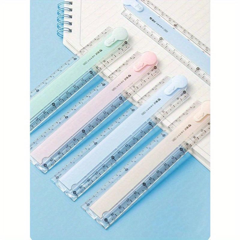 1pc Folding Ruler, Colorful Ruler For Students, Plastic Ruler, Multi-Color Available, For Geometric Drawing And Illustration
