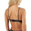 Calvin Klein SS23 Solid Unlined Triangle Bra Women underwear Black QF7217E-UB1