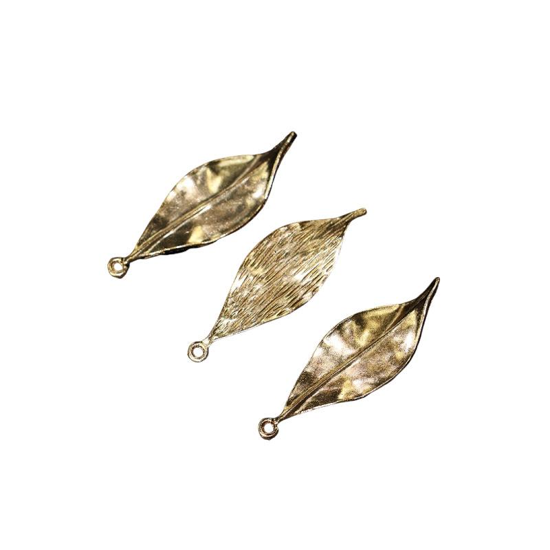 10 Stück antikes Gold DIY handgefertigter Brauthaarschmuck, Retro-Legierungsblätter, Anhänger, Haarnadeln, Accessoires, Materialien