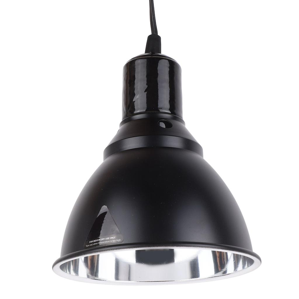 5.5in Reptile Lamp Fixture Uniform Heating Professional Shallow Dome Lamp Cap for Amphibians