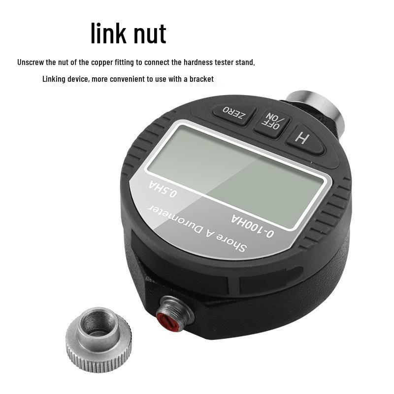 Digital Shore Hardness Tester for Silicone, Plastic, Rubber, Tires - Type A/C/D