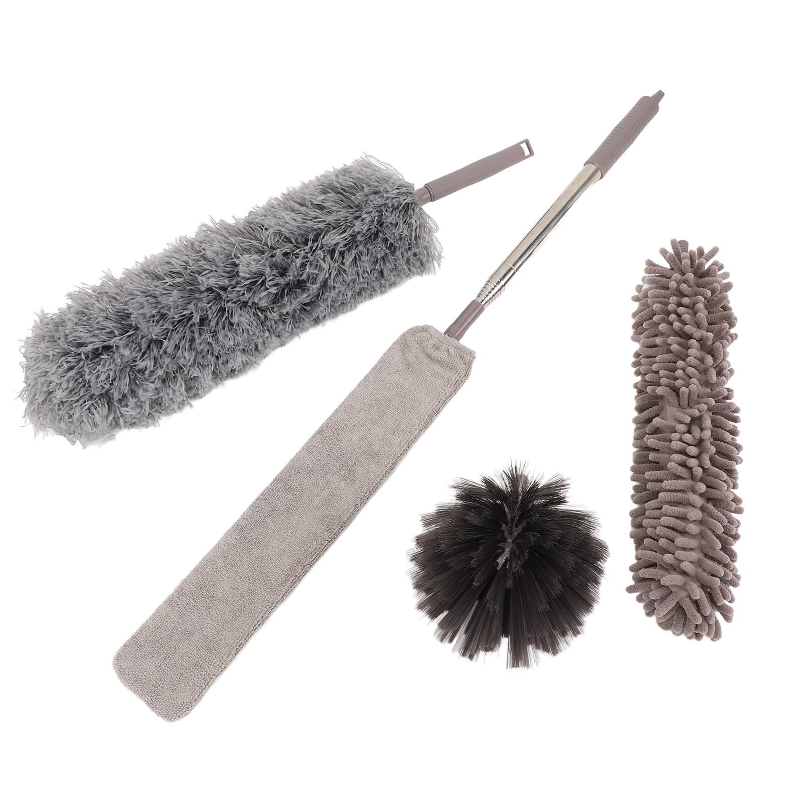 

6 шт. 1 комплект тряпок из микрофибры телескопическая штанга моющаяся паутина тряпка набор для уборки пыли для угла потолка