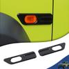 Black Car Side Fender Turn Signal Light Lamp Decoration Cover Stickers for Suzuki Jimny JB64 JB74 2019-2025 Exterior Accessories