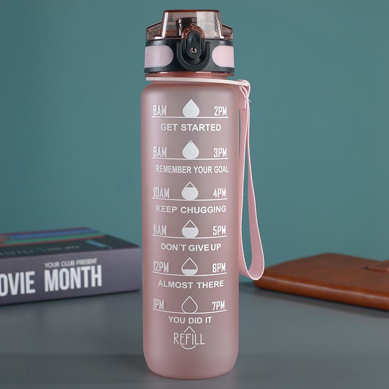 Gradient Color Ribbon Tea Infuser Space Cup with Pop-Up Lid - Large Capacity, Portable, Outdoor Fitness Sports Cup