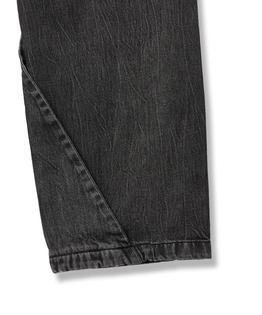 IDWS Side Flash Denim Parasuit Pants Black