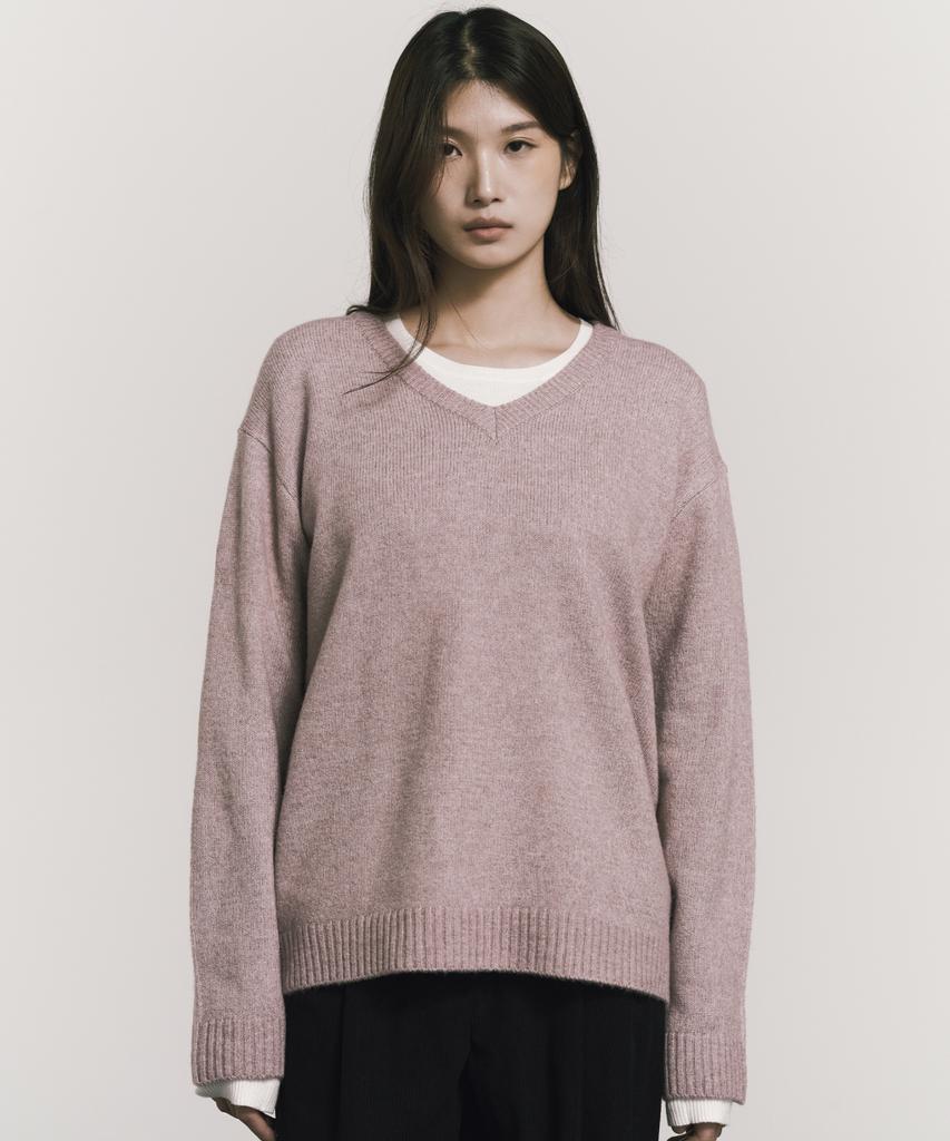 Nigaennikol [Essential] Classical Soft V Sweater_10 Color
