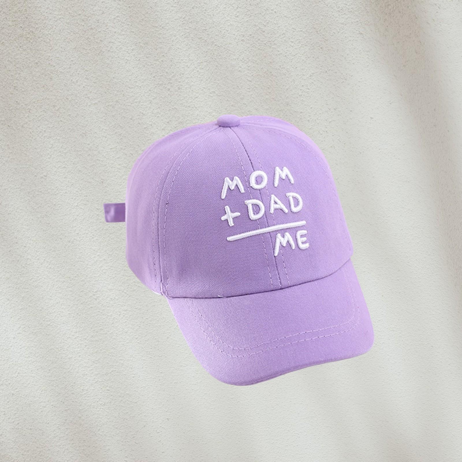 

Бейсболка с вышитыми буквами для младенцев и малышей, солнцезащитная кепка для путешествий на открытом воздухе One Size фиолетовый