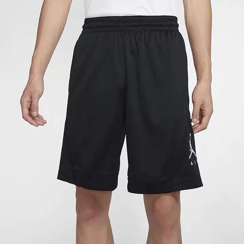 Jordan Pantaloni scurți casual pentru antrenament cu picioare drepte imprimați Pantaloni scurți pentru bărbați negru BV5265-010