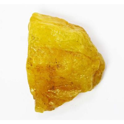 Natural Yellow Sapphire 191 Ct Earth-Mined Dyed Rough Gemstone CERTIFIED