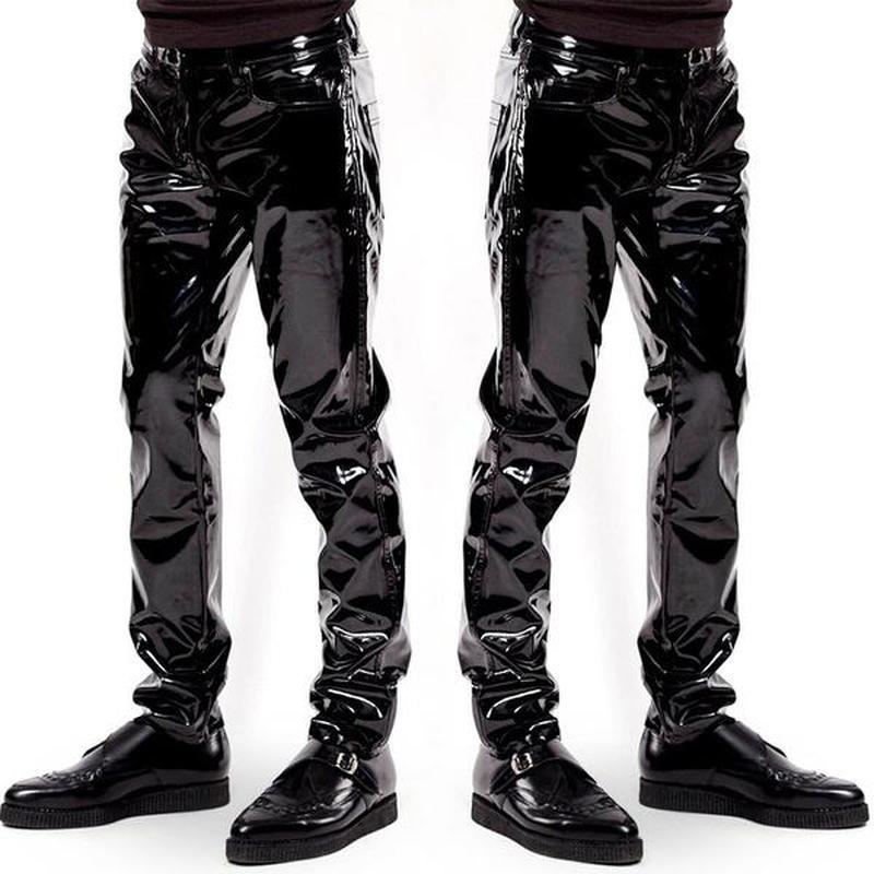 Negro Look Húmedo Látex Pantalones Hombre Pantalones Líquidos para Hombres  Pantalones de Cuero de Motocicleta Pantalones Estilo Rock comprar a buen  precio — entrega gratuita, reseñas reales con fotos — Joom