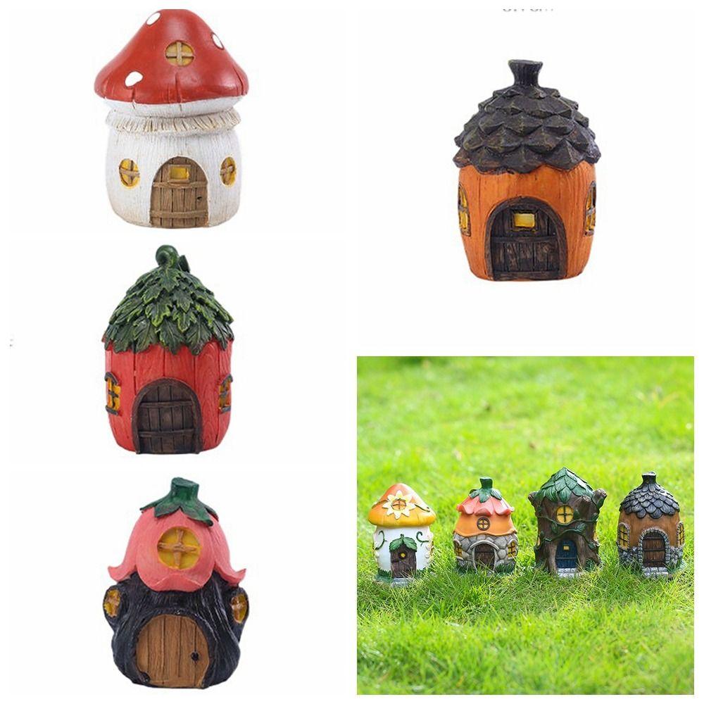 

Mushrooms Resin Garden Mushrooms Micro Landscape Mushrooms House Model Courtyard
