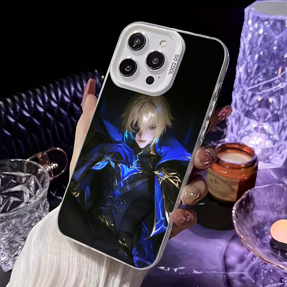 Game GI Dainsleif Phone Case for iPhone 17 16 15 14 13 12 11 X XR XS Air Pro Max Plus White Colorful Silver Cover