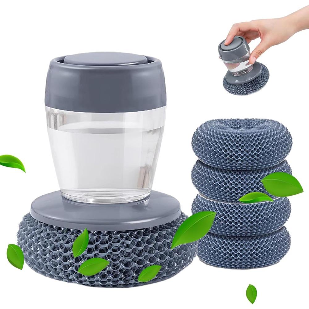 Comfortable Grip Soap Dispenser, 2026 Upgraded Comfortable Grip Soap Dispensing Kitchen Brush