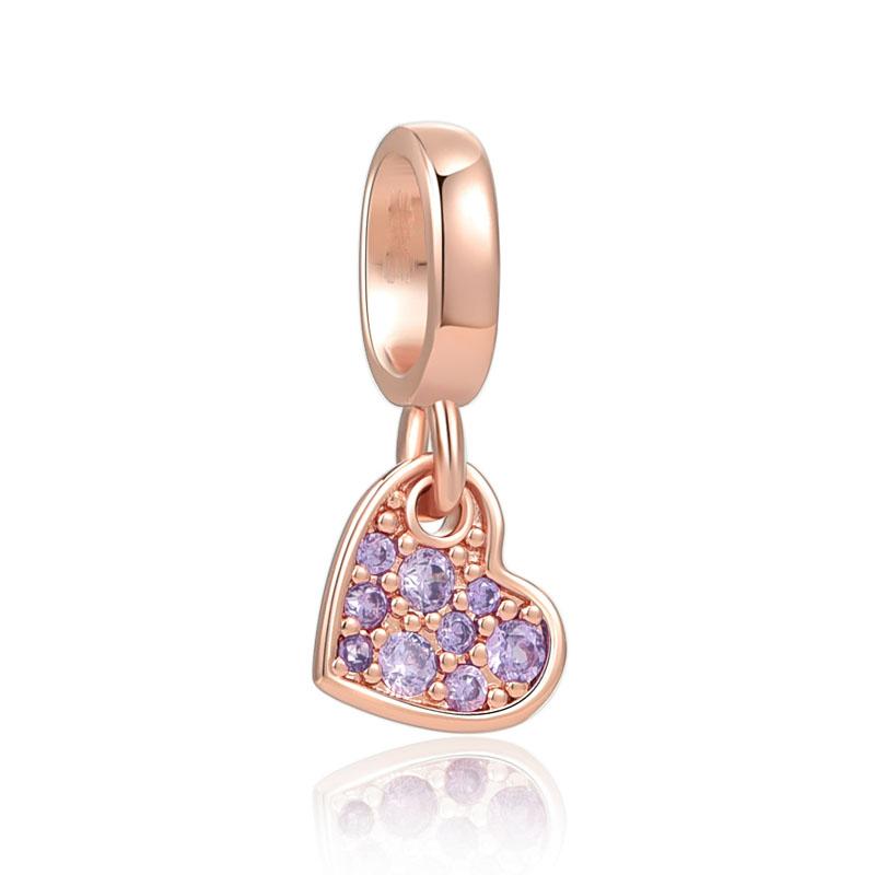 New925 Silver Family Heart-Shaped Bead Boy Girl Pendant Suitable For European Original Bracelet DIY Accessories ExquisiteJewelry