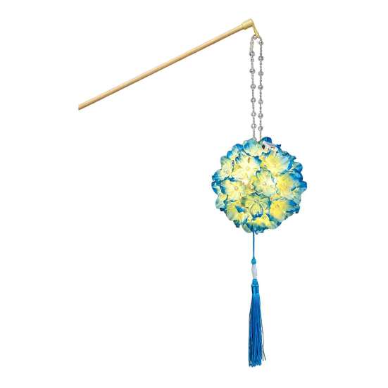 Hydrangea Lantern DIY Kit Kit, Handheld Glowing Chinese Style Flower Handmade Folk Art Craft for Mid Autumn, Traditional Festival Activity Kids Autumn