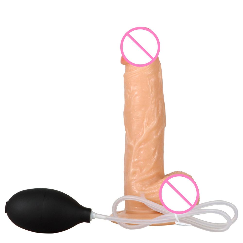 Water Spray Simulation Penis Female Climax Jet Imitation Ejaculation Masturbation Device PVC Dildo Sexy Adult Sex Product