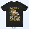 Merry Christmas Cute Mice On Sled Victorian Style Holiday T-Shirt