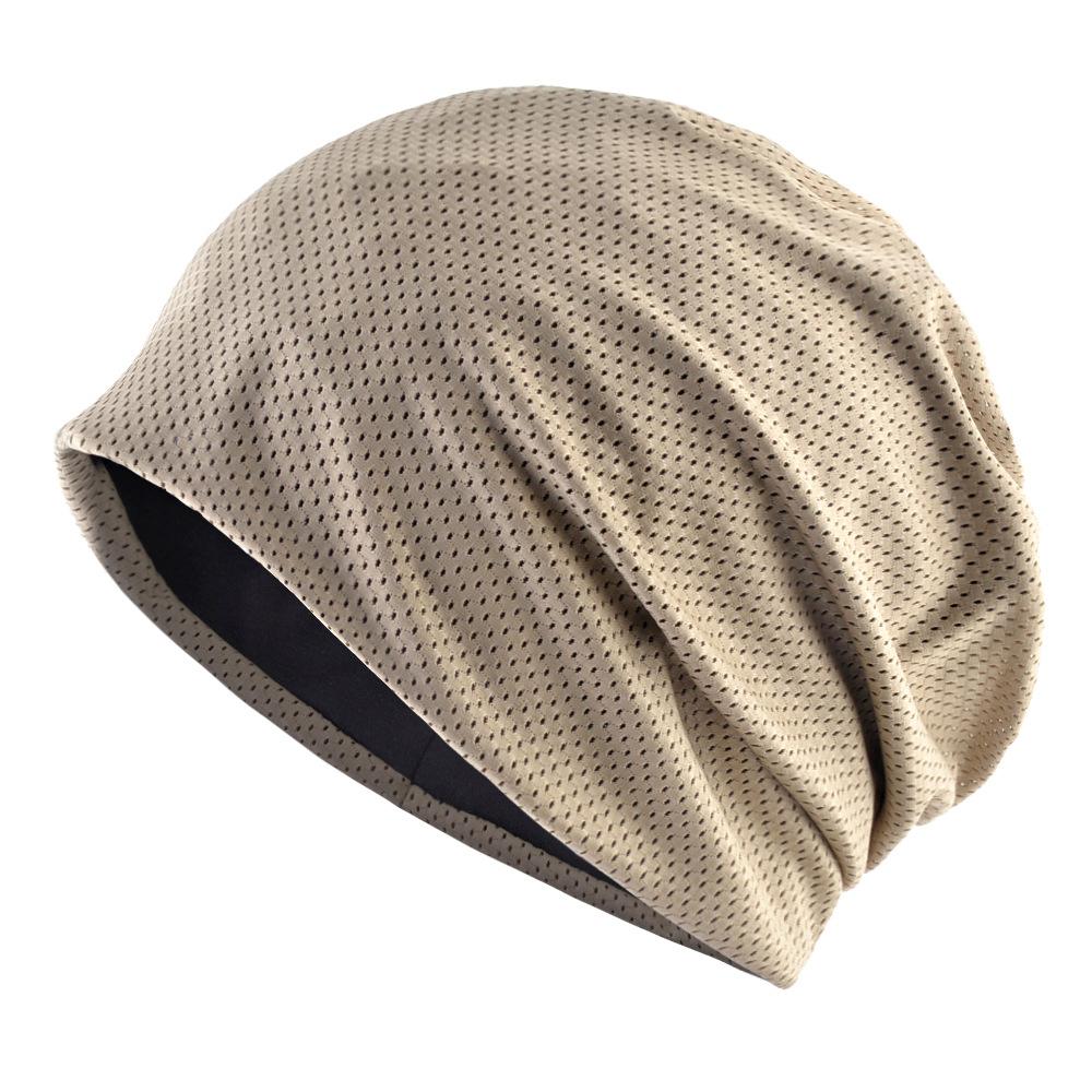 European and American Style Men and Women Spring Summer Solid Thin Fitness Sports Running Hat Pullover Bald Head Hat