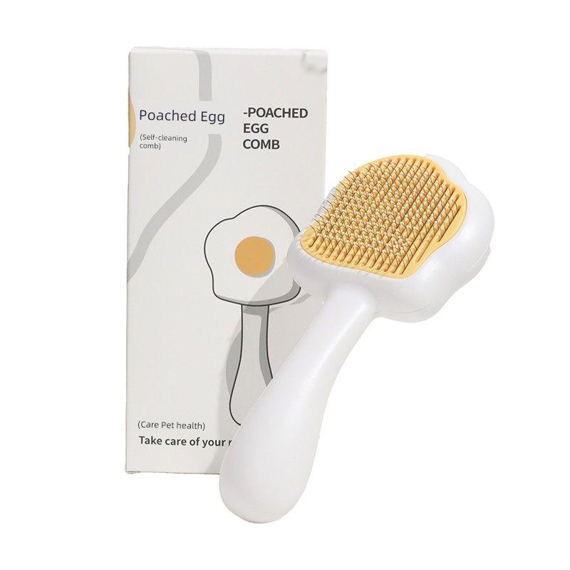 

[Meochuan Shop] Poached Egg Cat Comb Cat Hair Comb Exclusive for Cats Dog Comb Pet Supplies Needle Comb Cleaning Poached egg comb
