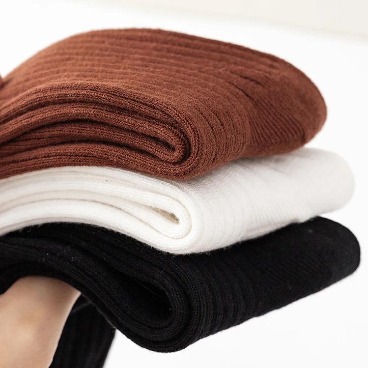 Cute Korean Cartoon Bear Knee High Socks for Toddler Girls Spring and Autumn Cotton Children's Socks